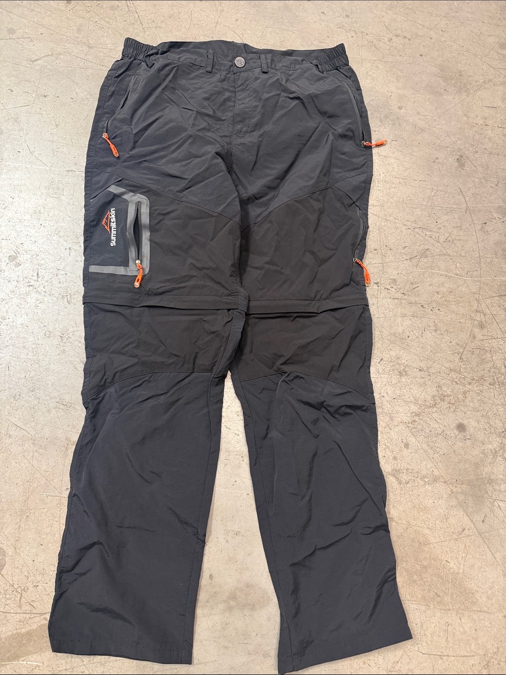 Men's Black Convertible Cargo Pants